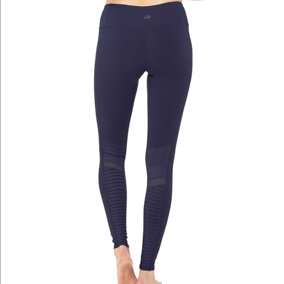 Alo Yoga moto legging navy NWT S - Picture 5 of 8